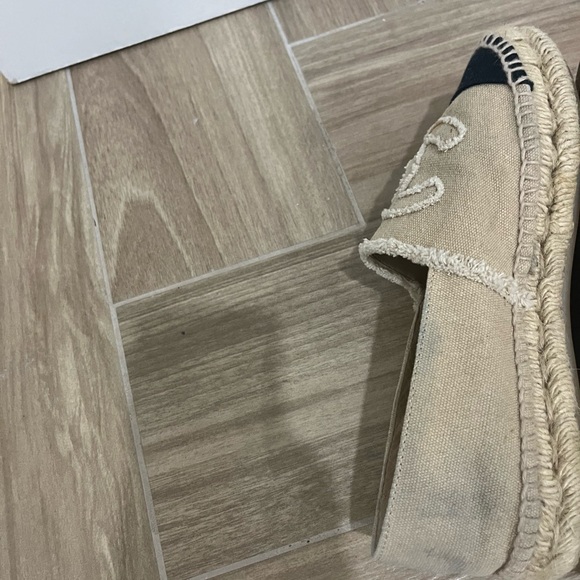 CHANEL Beige and Black Canvas Espadrilles - Picture 10 of 13